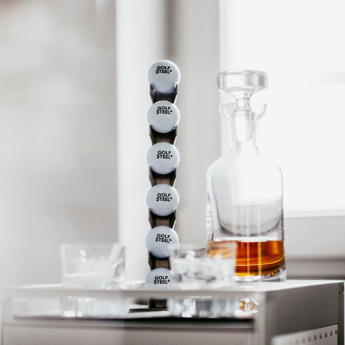 Golf + Steel Golfball Tischrack 6 Golf + Steel Golfball Tischrack – Bild 6